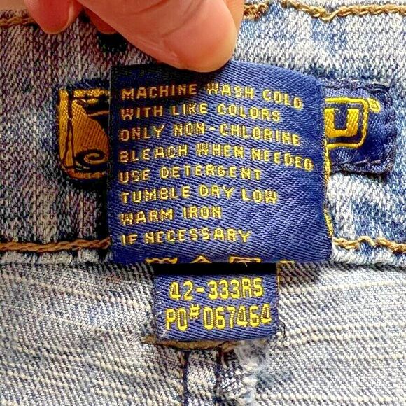 Jou Jou Women's Flared Bottom Jeans Print Embroidered Floral 11/12 Boho, Hippie - Picture 8 of 16